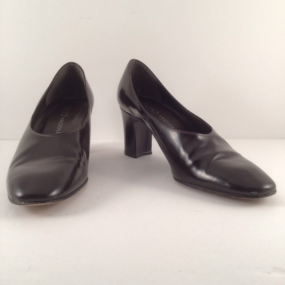 Enzo Angiolini Women’s Pumps Dark Brown 2 1/2” Block Heels